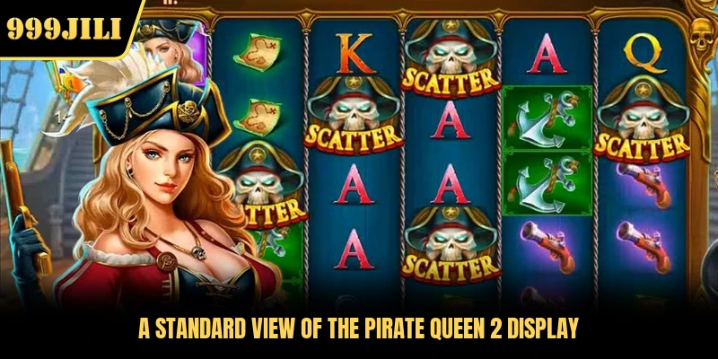 A standard view of the Pirate Queen 2 display