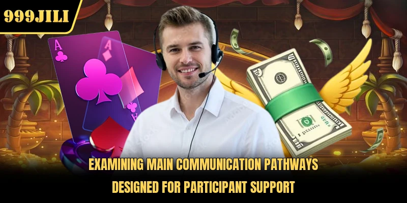 Examining main communication pathways designed for participant support