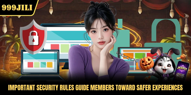 Important security rules guide members toward safer experiences