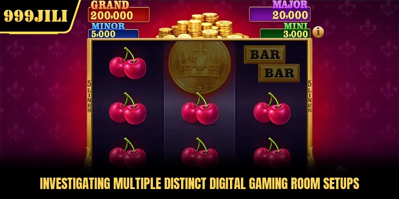 Investigating multiple distinct digital gaming room setups
