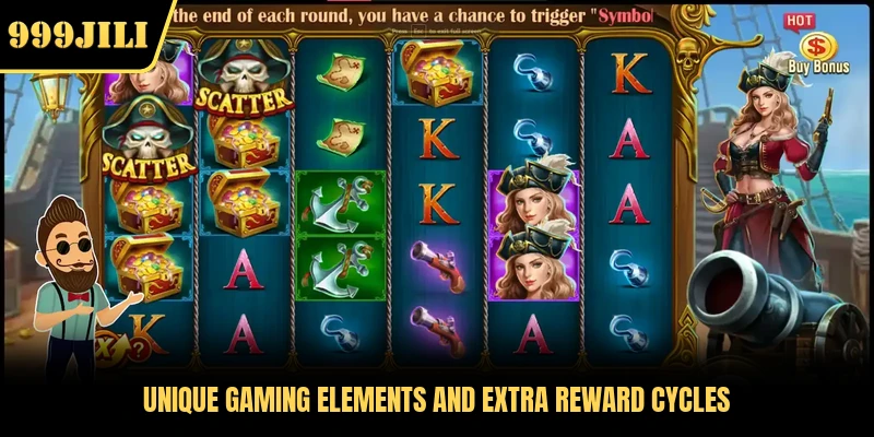 Unique gaming elements and extra reward cycles